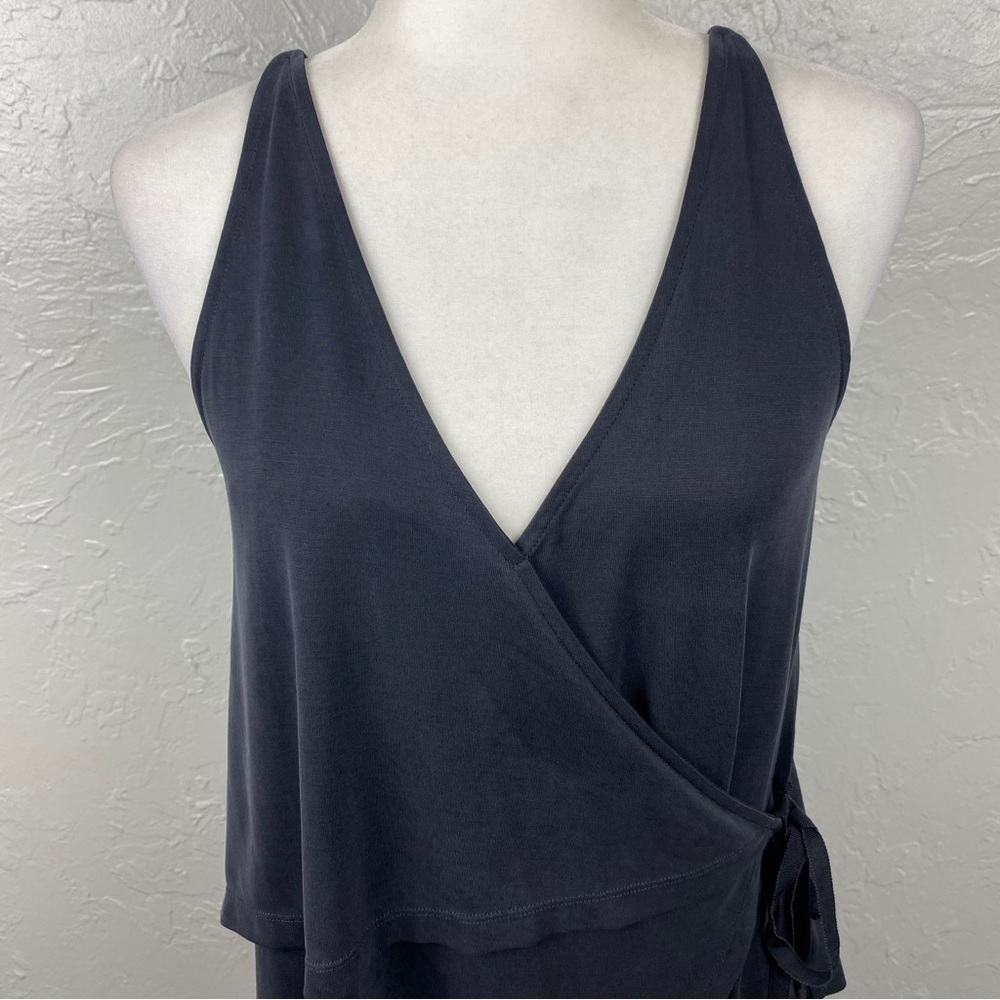 Free People slate gray Babetown Wrap tank XS - Picture 2 of 11